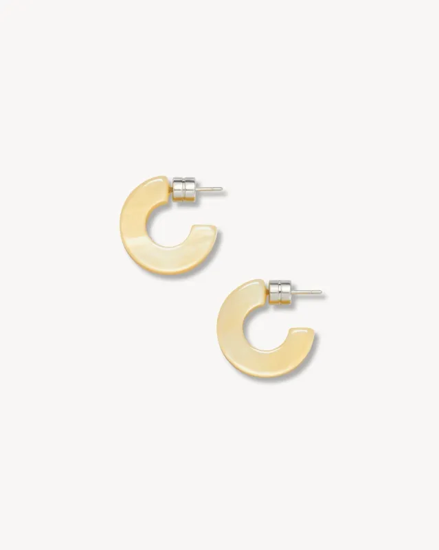 Muse Hoops in Citrine sold by Machete