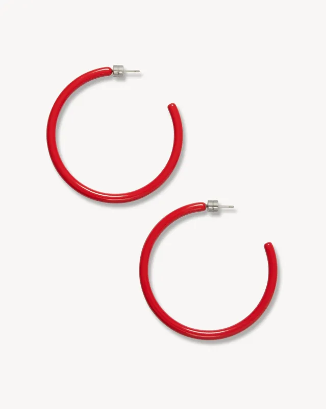 Large Hoops in Ruby sold by Machete