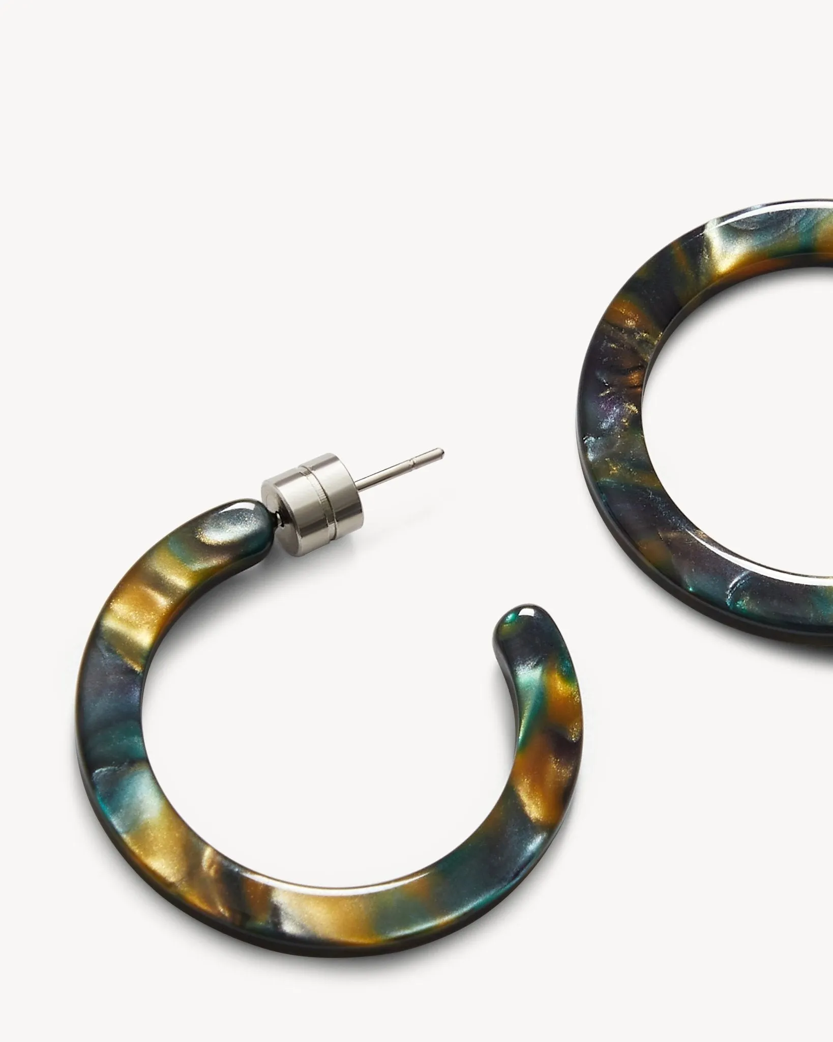 Mini Hoops in Green Tortoise sold by Machete product image thumbnail 2