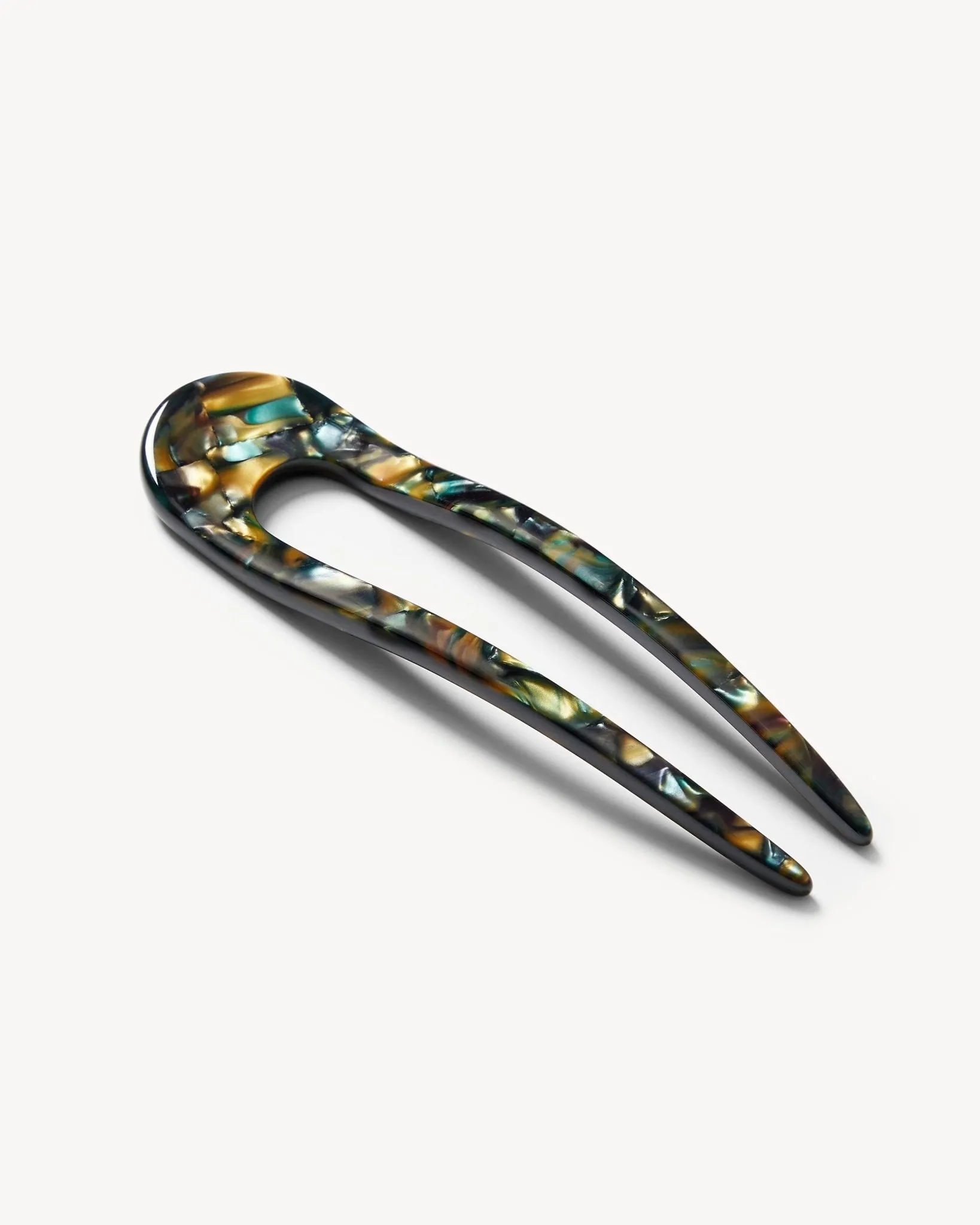 French Hair Pin in Green Tortoise sold by Machete product image thumbnail 2
