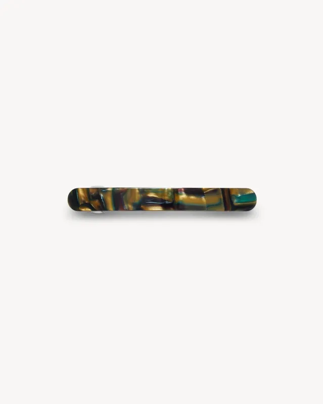 Midi Paris Barrette in Green Tortoise sold by Machete
