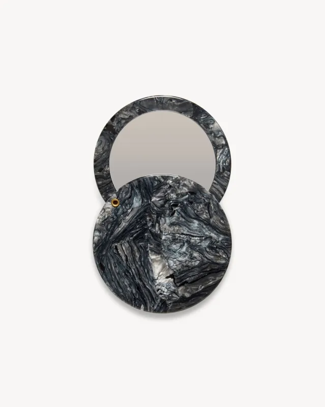 Circle Mirror in Obsidian sold by Machete