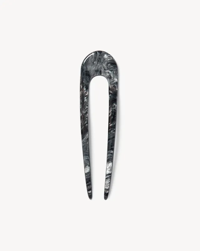 French Hair Pin in Obsidian sold by Machete