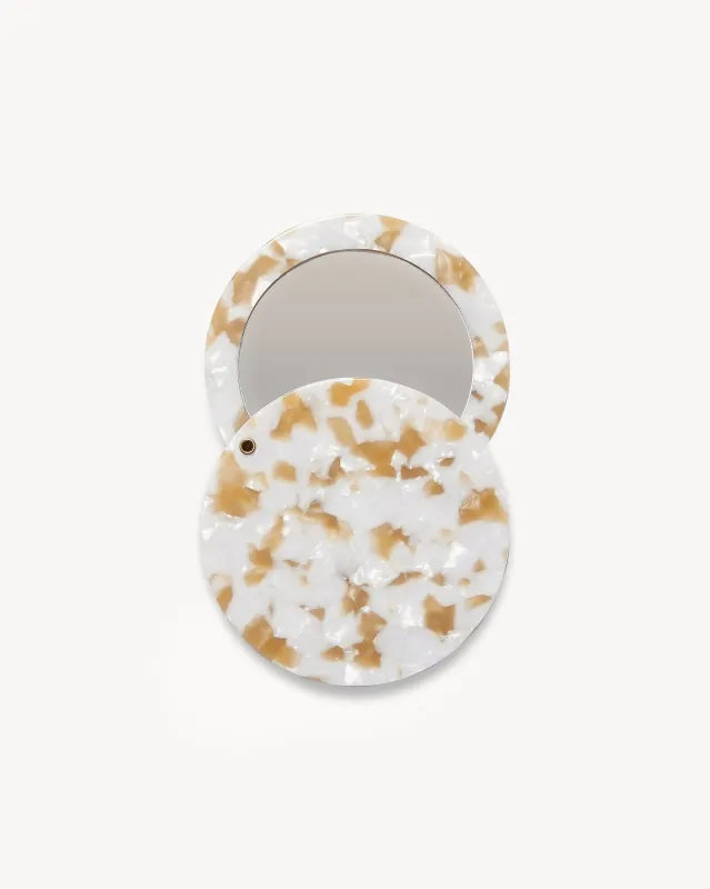 Circle Mirror in Taupe Shell sold by Machete