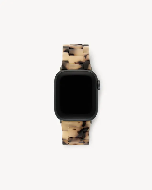 Apple Watch Band in Blonde Tortoise Matte sold by Machete