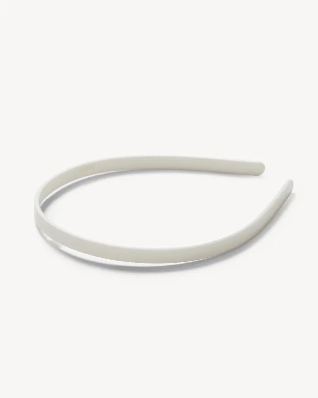 Ultralight Thin Headband in White Matte sold by Machete