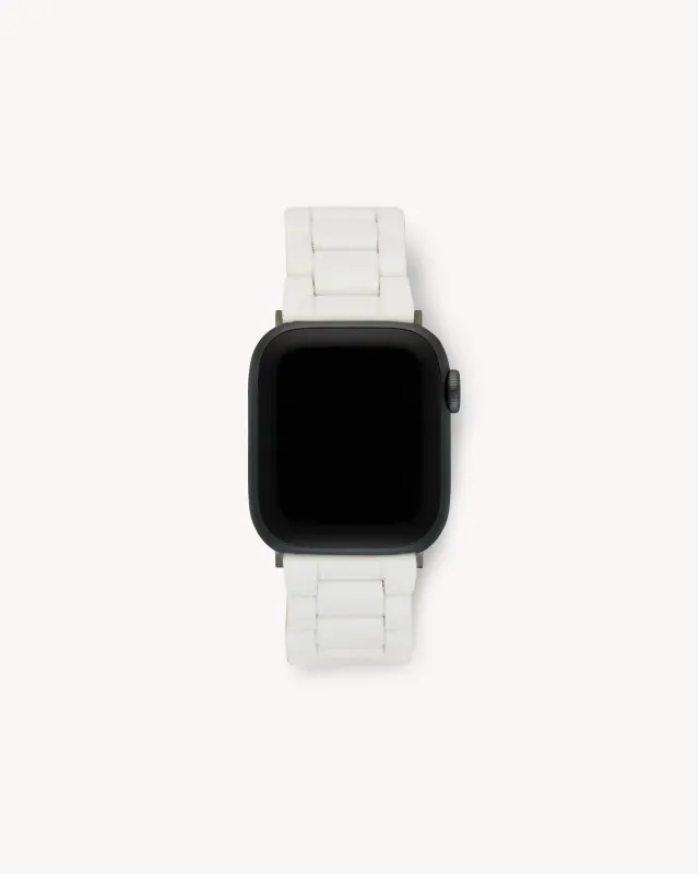 Apple Watch Band in White Matte sold by Machete