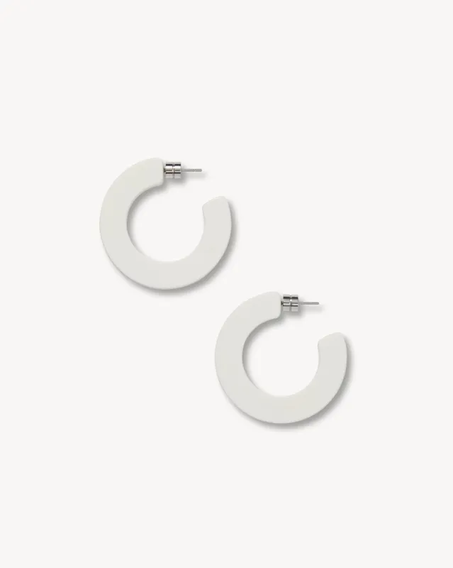 Kate Hoops in White Matte sold by Machete