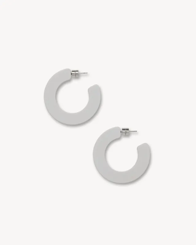 Kate Hoops in Light Grey Matte sold by Machete