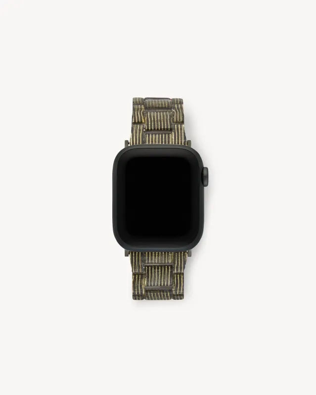 Apple Watch Band in Gold Stripe sold by Machete