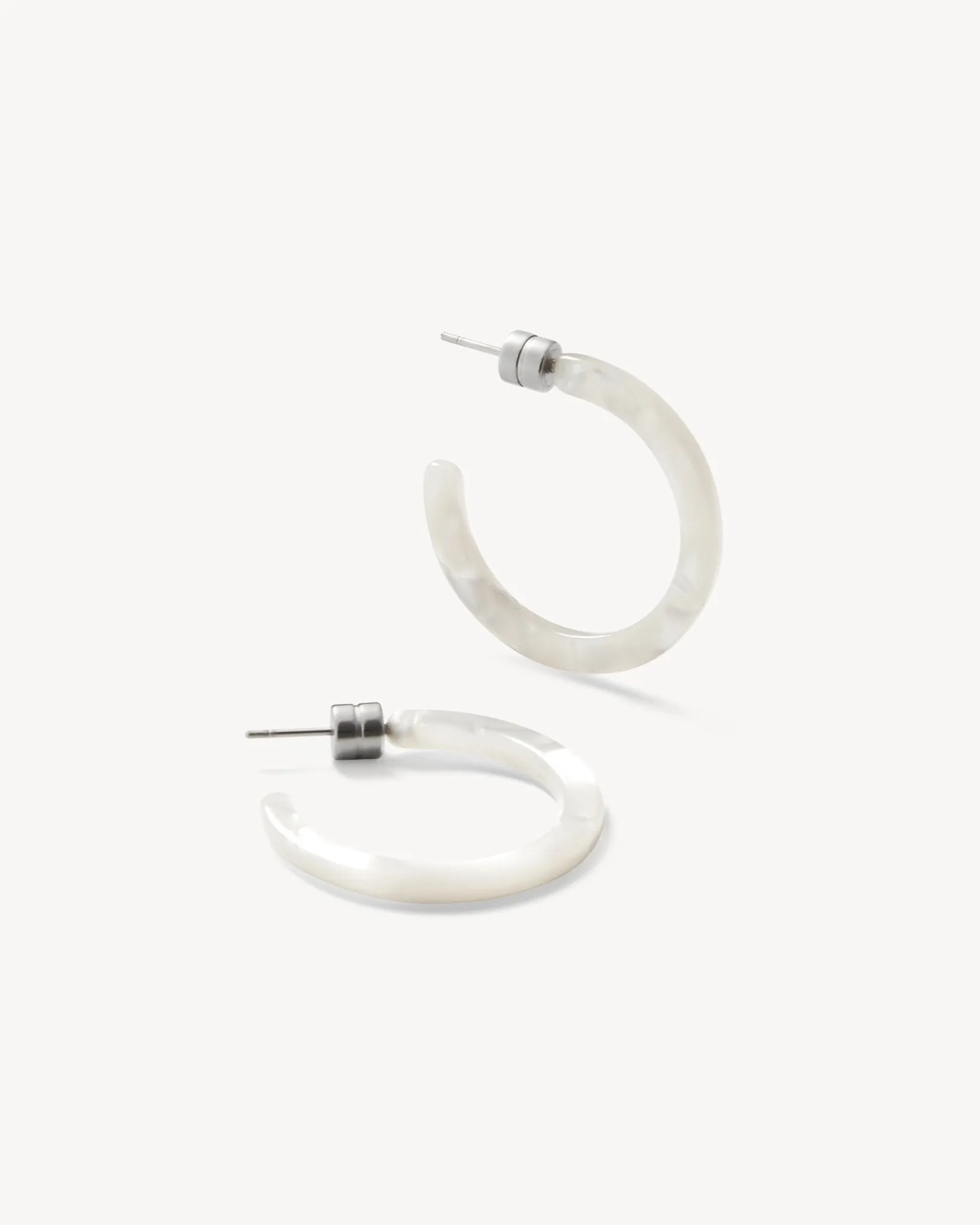 Mini Hoops in White Shell sold by Machete product image thumbnail 3