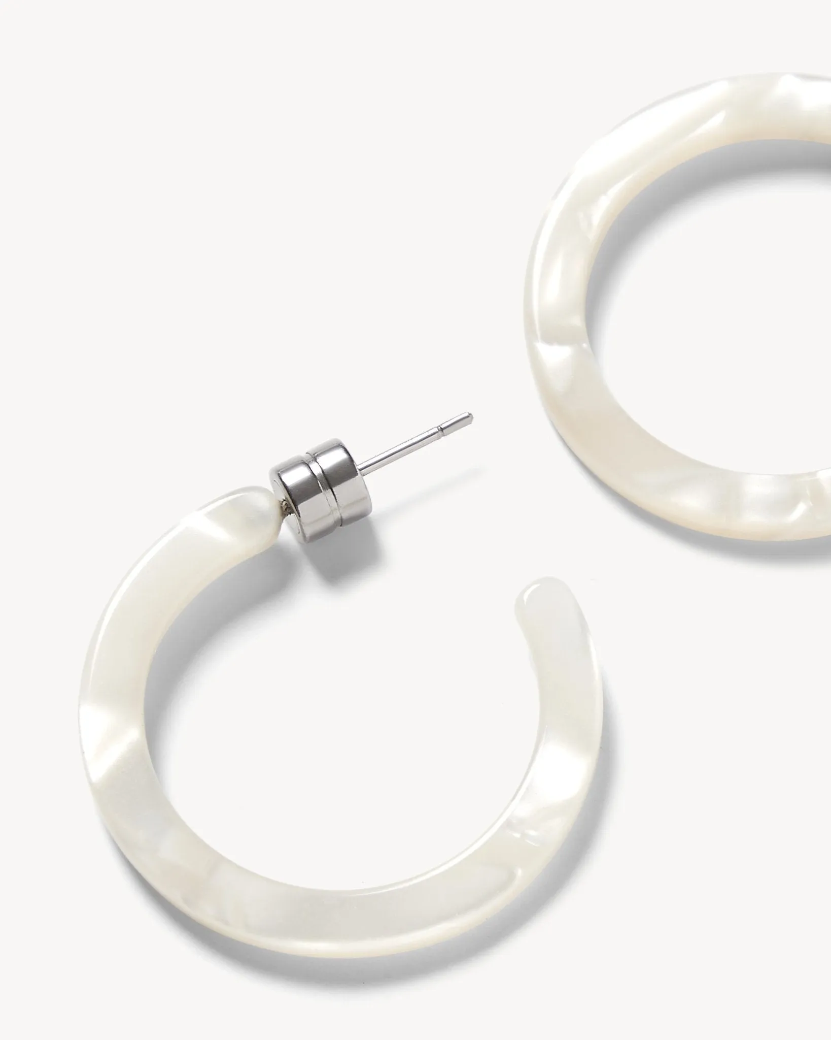Mini Hoops in White Shell sold by Machete product image thumbnail 2