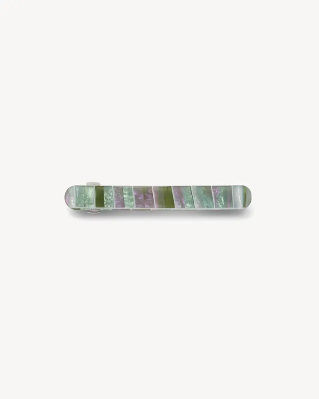 Midi Paris Barrette in Vert Shell Checker sold by Machete