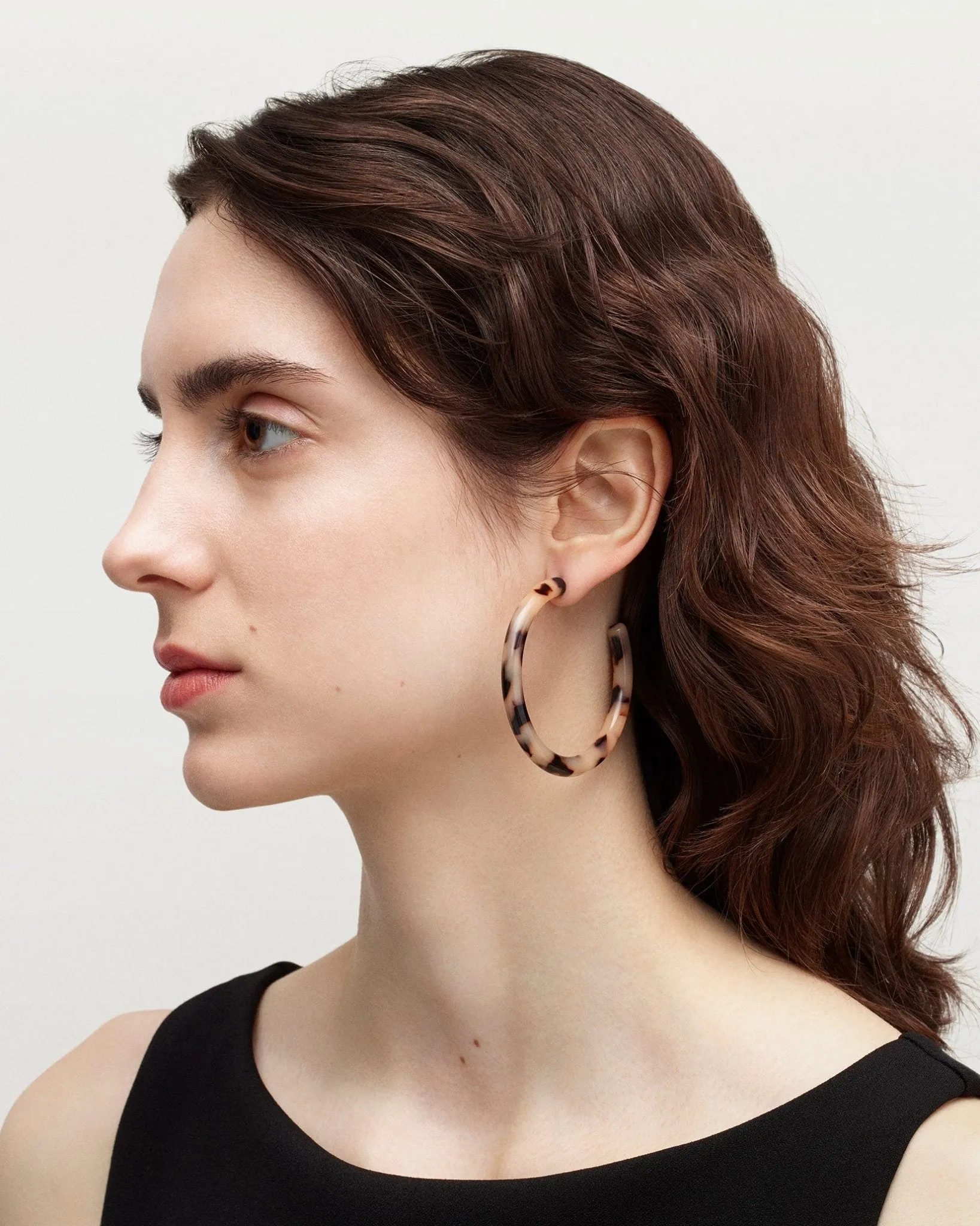 Bold Hoops in Dark Tortoise sold by Machete product image thumbnail 4