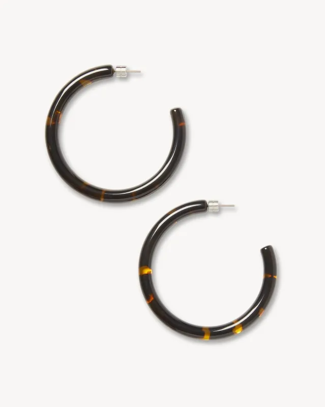 Bold Hoops in Dark Tortoise sold by Machete