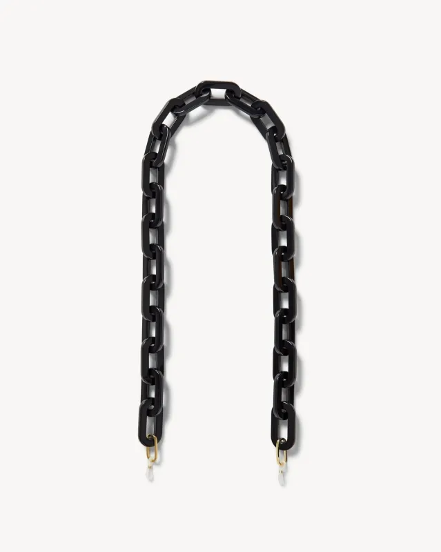 Chunky Sunglass Chain in Black sold by Machete