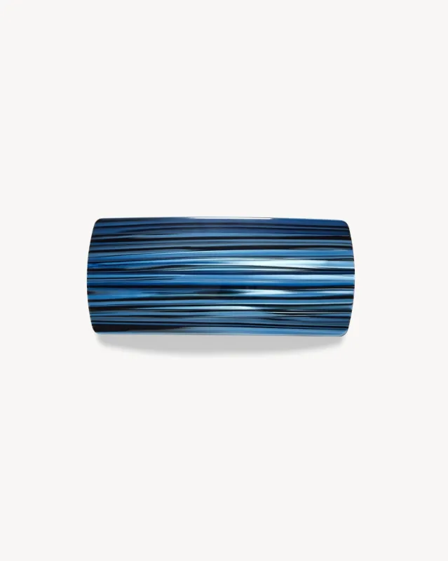Jumbo Box Barrette in Indigo sold by Machete