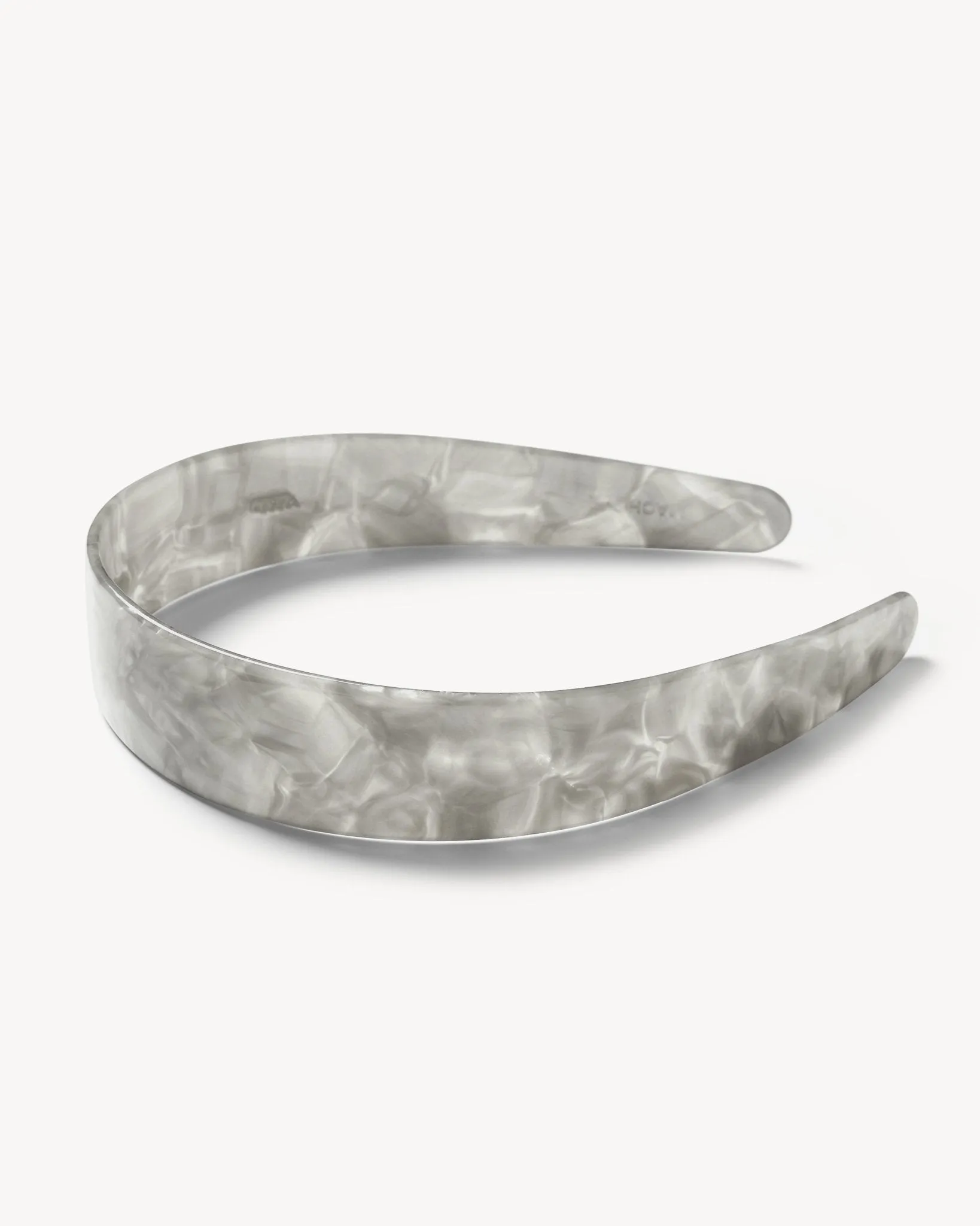 Wide Headband in Grey Shell sold by Machete