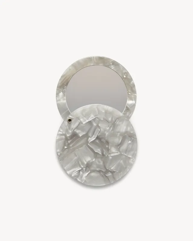 Circle Mirror in Grey Shell sold by Machete