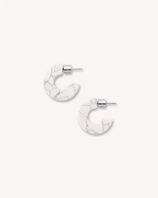 Muse Hoops in Marble sold by Machete