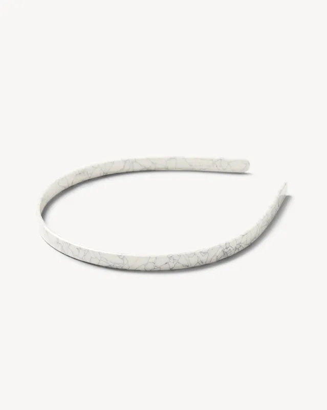 Ultralight Thin Headband in Marble sold by Machete