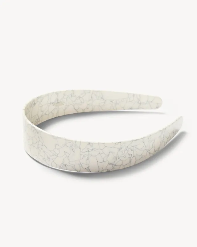 Wide Headband in Marble sold by Machete