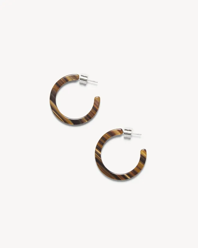 Mini Hoops in Tiger's Eye sold by Machete