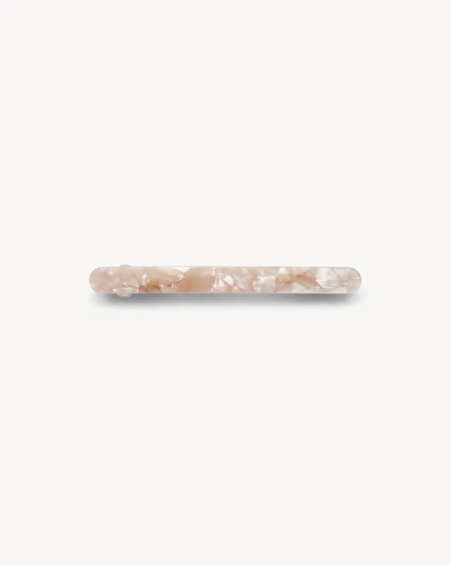 Slim Paris Barrette in Peach Shell sold by Machete