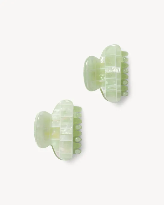 Twin Heirloom Claws in Mint Shell Checker sold by Machete