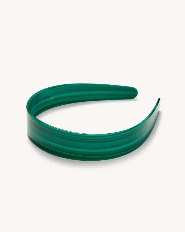 Wide Headband in Malachite sold by Machete