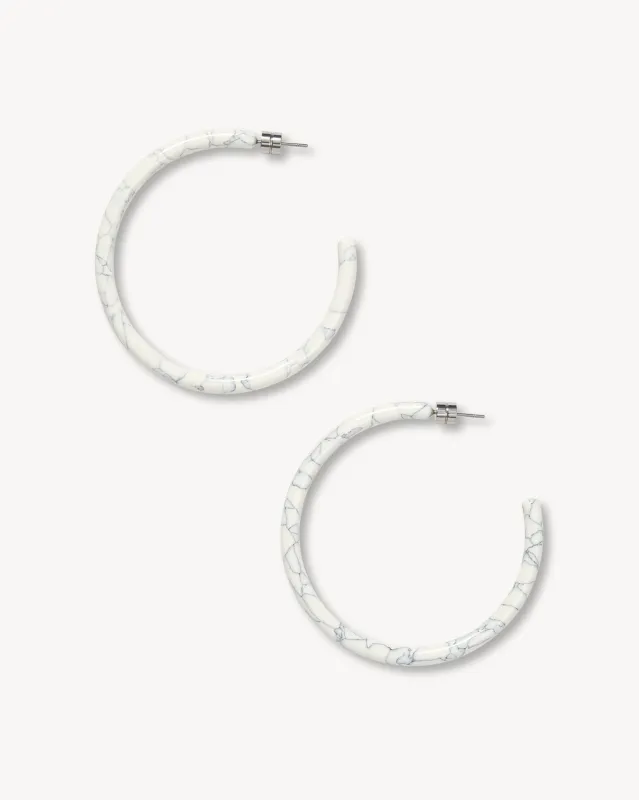 Large Hoops in Marble made by Machete