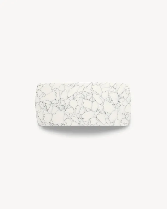 Jumbo Box Barrette in Marble sold by Machete