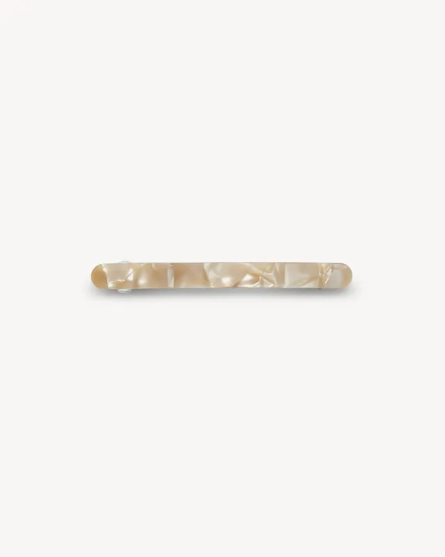 Slim Paris Barrette in Sand Shell sold by Machete