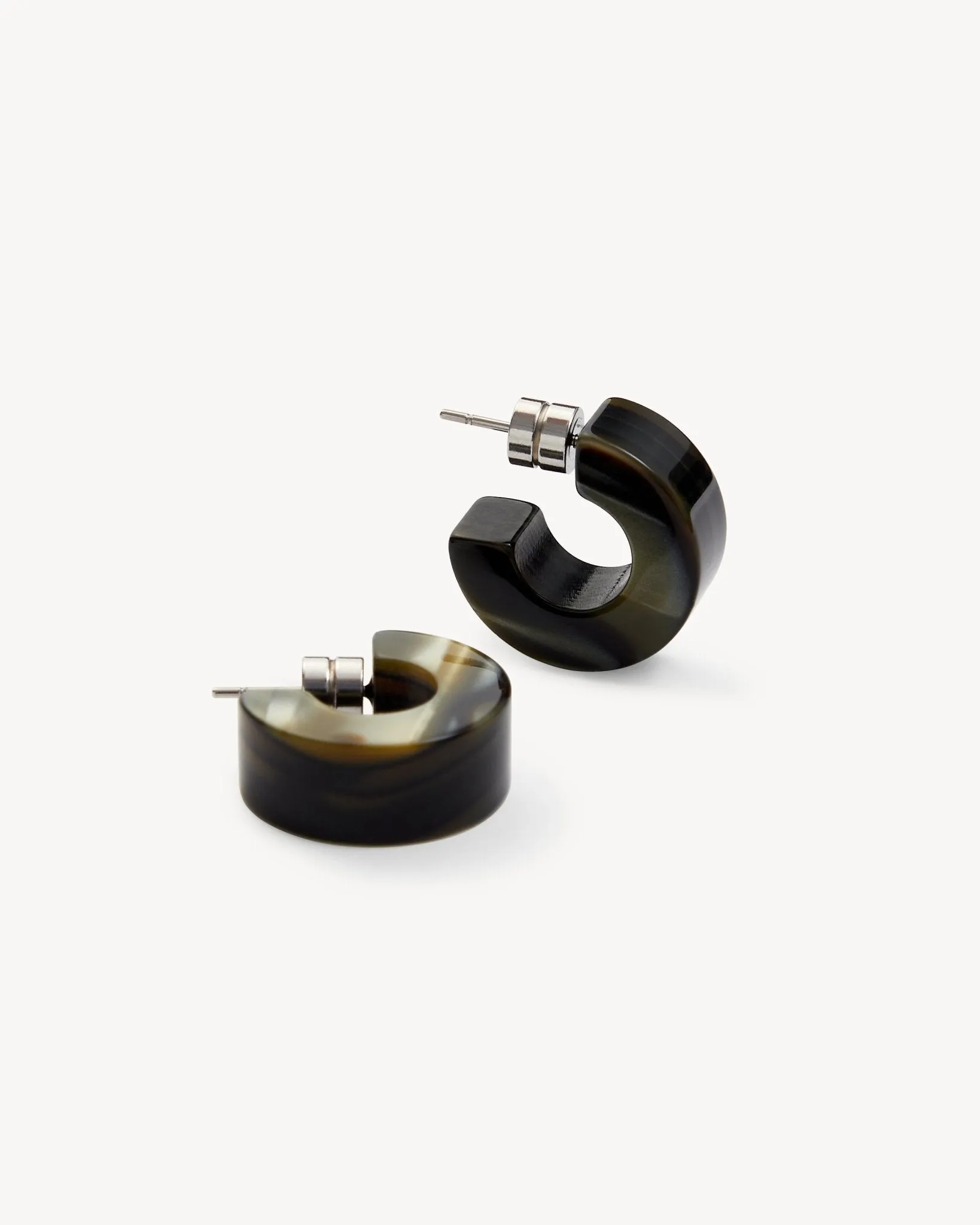 Muse Hoops in Midnight Horn sold by Machete product image thumbnail 3