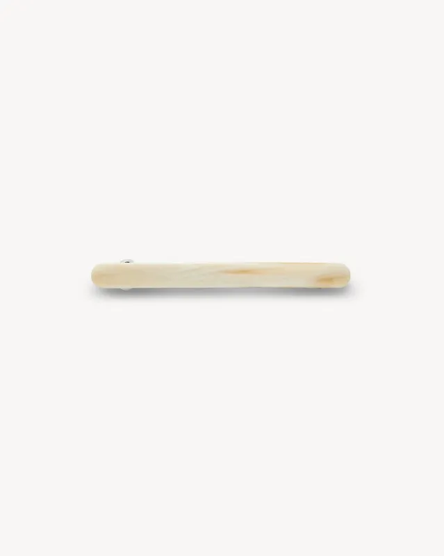 Slim Paris Barrette in Alabaster sold by Machete