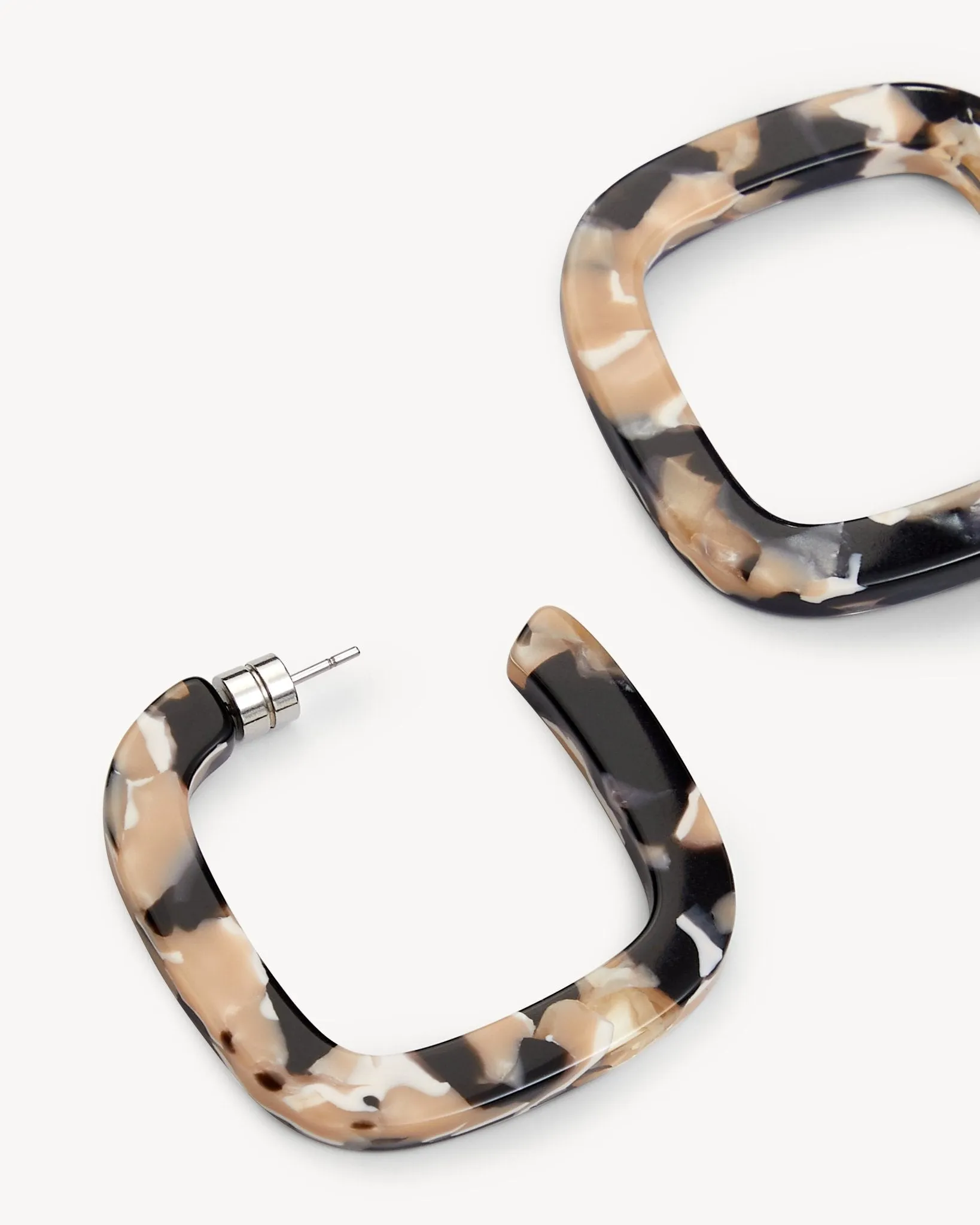 Midi Square Hoops in Abalone sold by Machete product image thumbnail 2