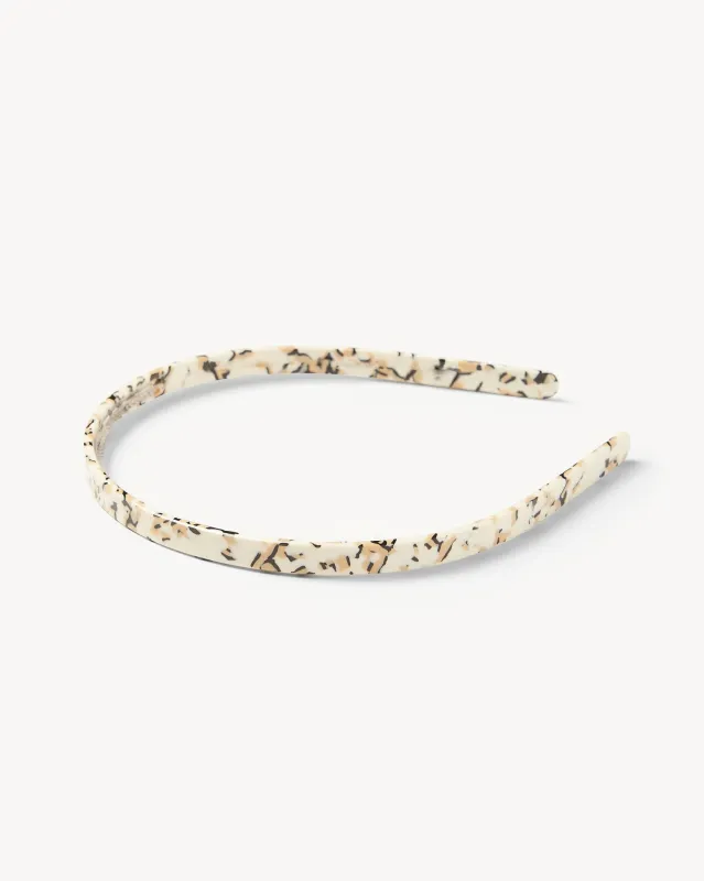 Ultralight Thin Headband in Terrazzo sold by Machete