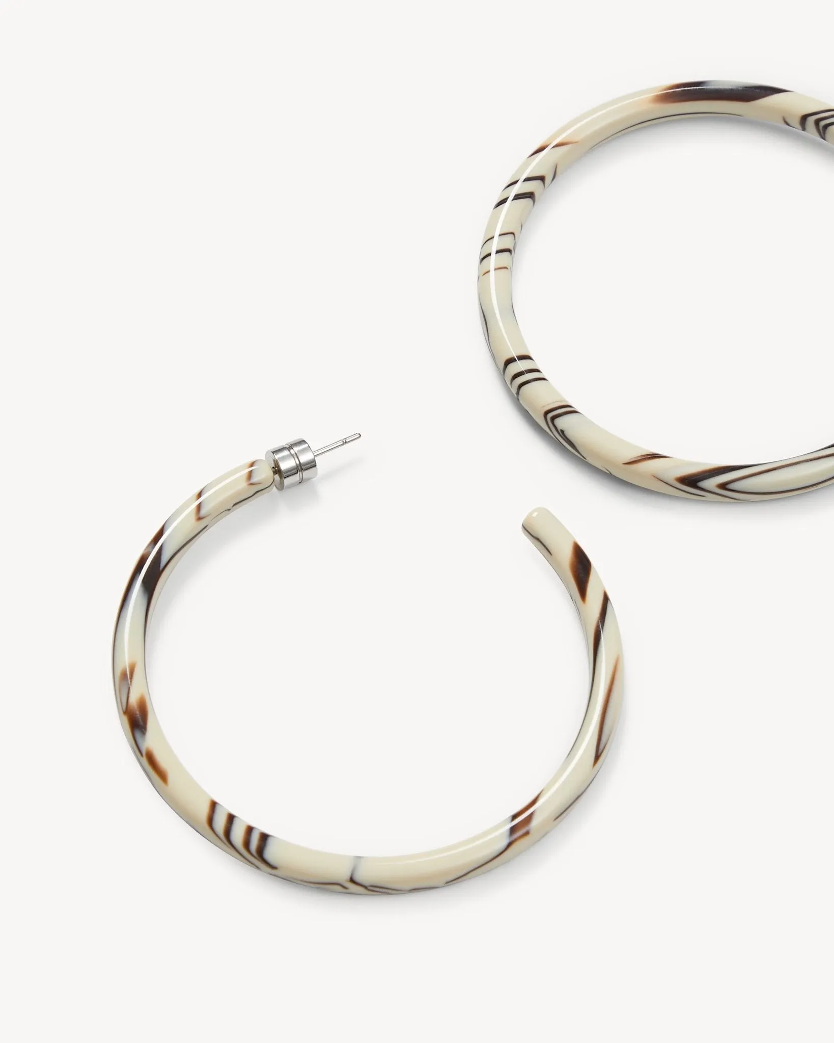 Large Hoops in Ganache sold by Machete product image thumbnail 2