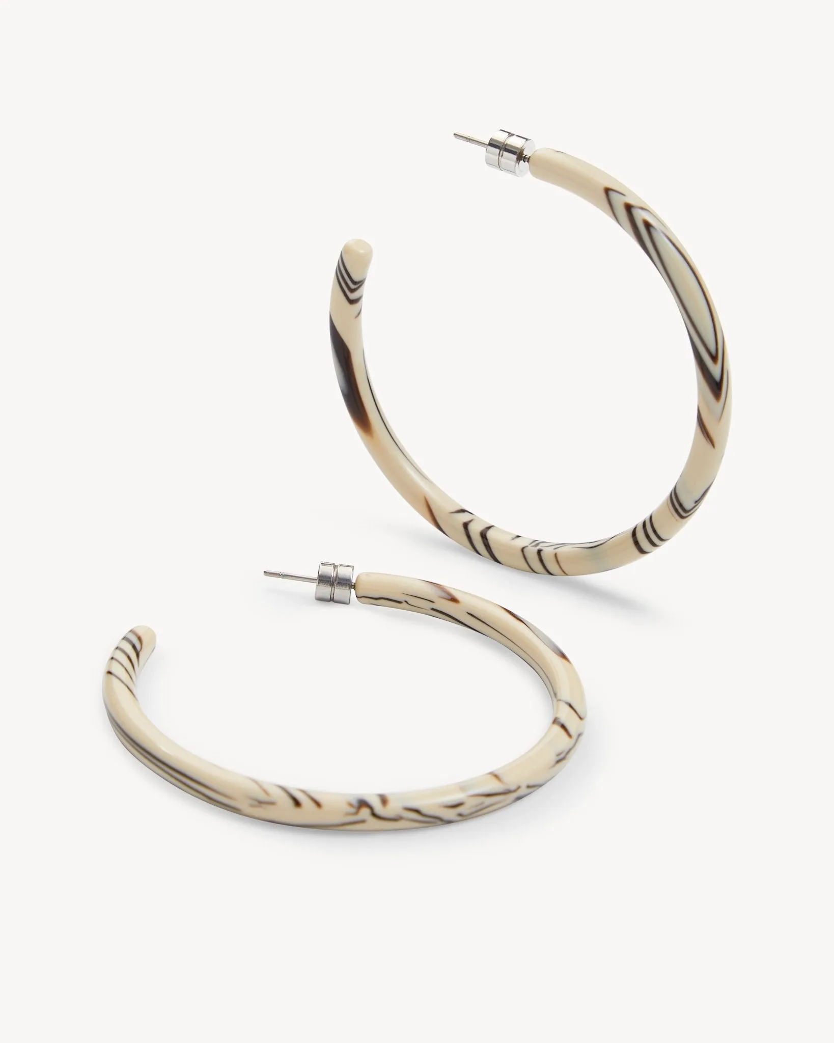Large Hoops in Ganache sold by Machete product image thumbnail 3