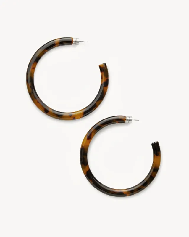 Bold Hoops in Classic Tortoise sold by Machete