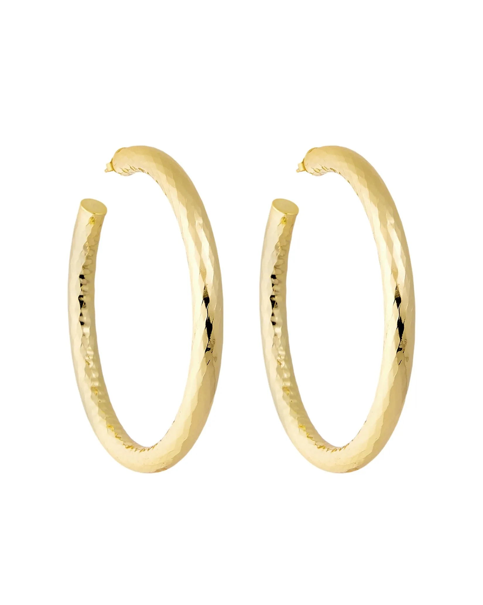 2" Wavelet Hoops in Gold sold by Machete