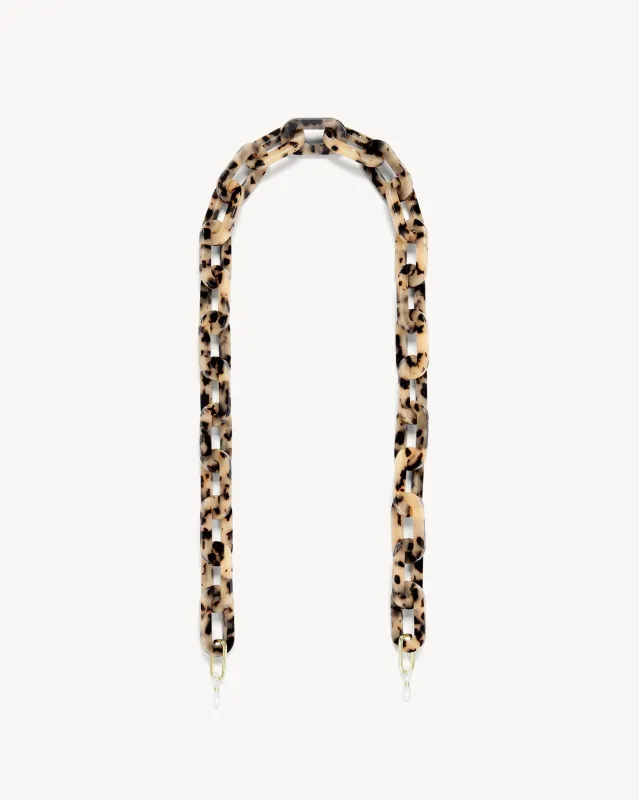 Chunky Sunglass Chain in Blonde Tortoise sold by Machete
