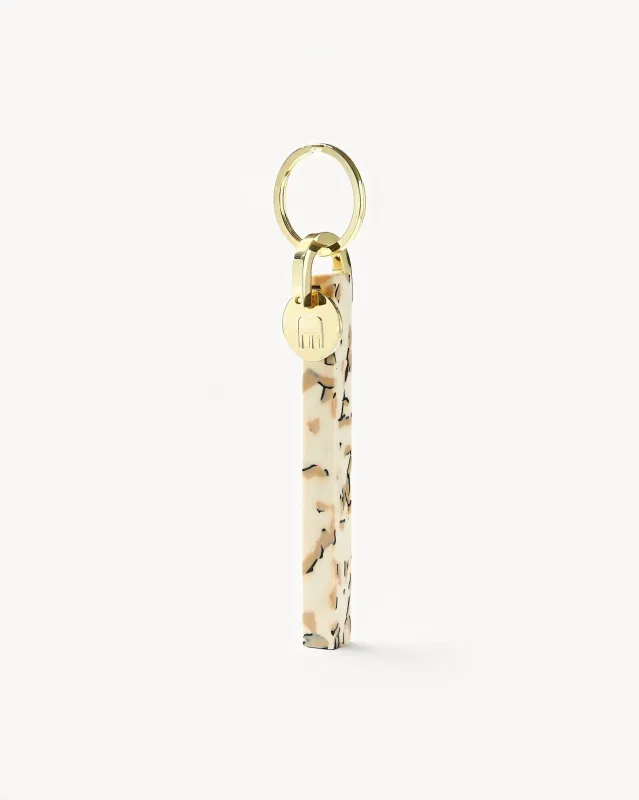 Bar Keychain in Terrazzo - Gold sold by Machete