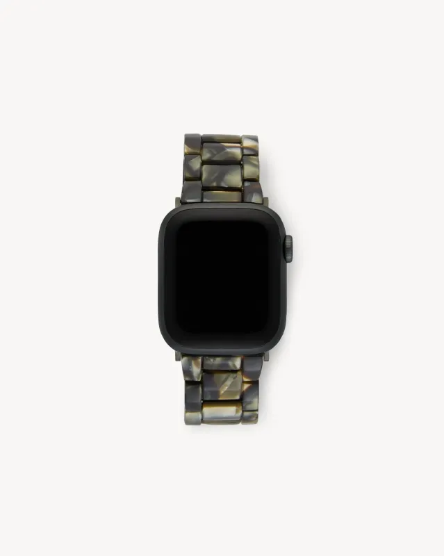 Apple Watch Band in Midnight Horn sold by Machete