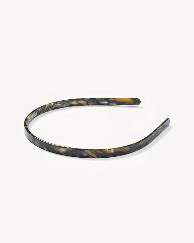 Ultralight Thin Headband in Midnight Horn sold by Machete
