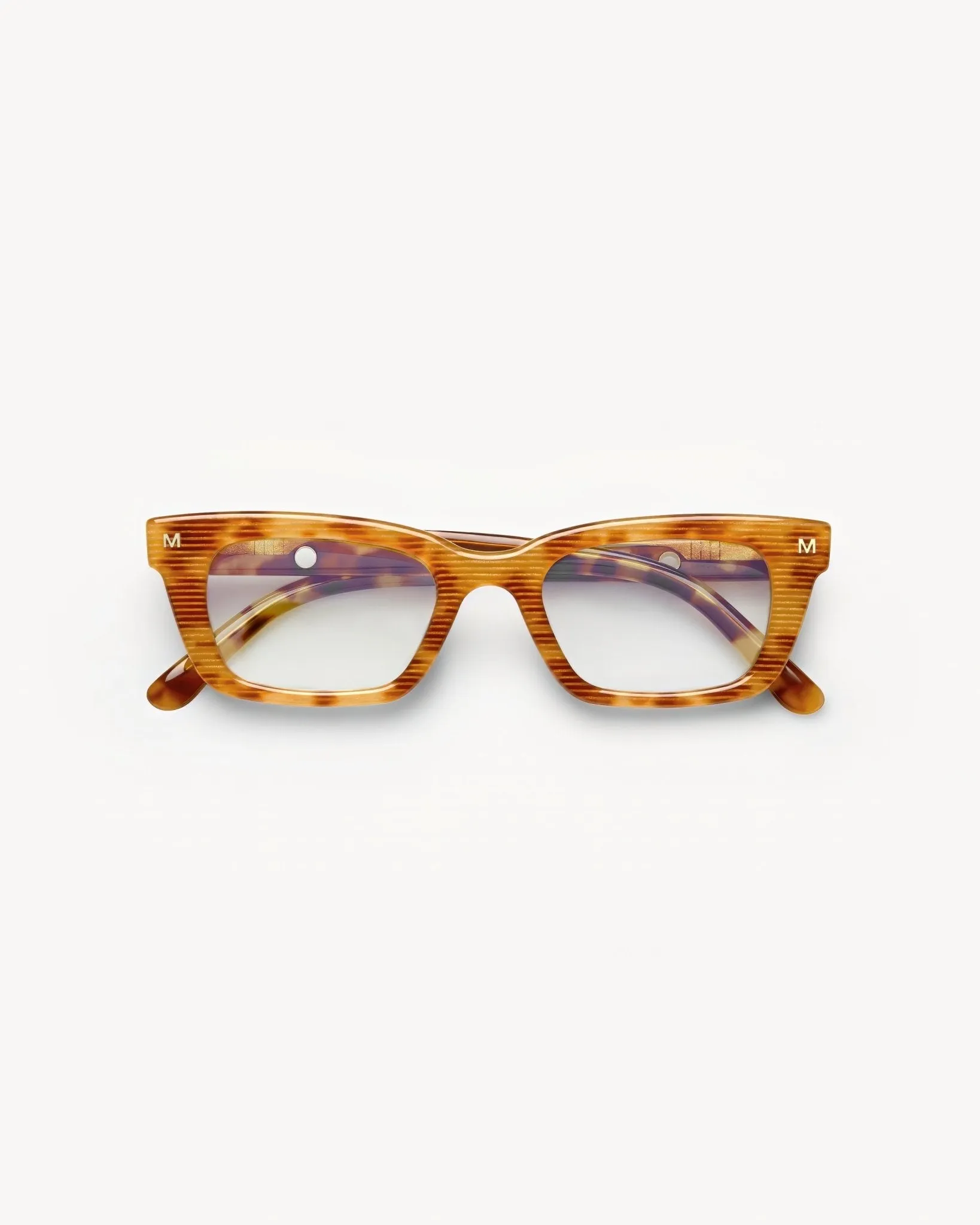Ruby Glasses in Light Tortoise Stripe sold by Machete