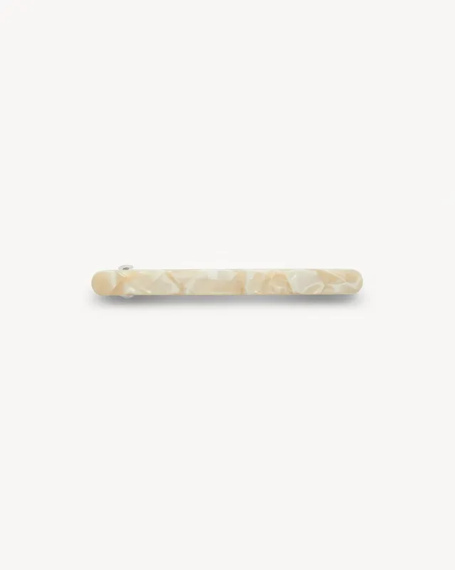 Slim Paris Barrette in Ivory sold by Machete