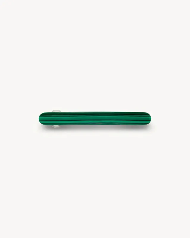 Midi Paris Barrette in Malachite made by Machete