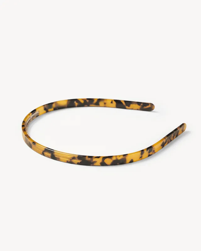 Ultralight Thin Headband in Classic Tortoise sold by Machete