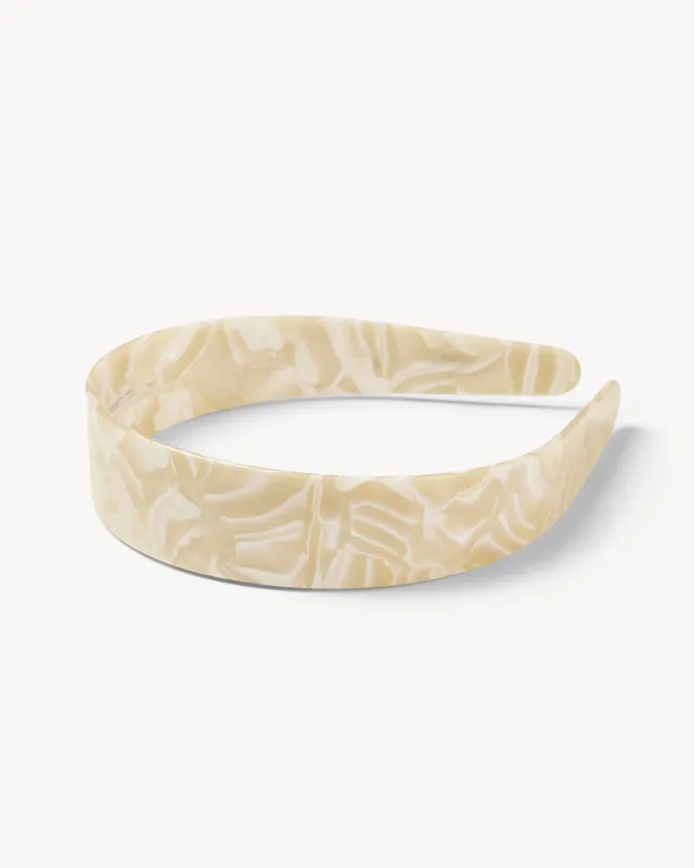 Wide Headband in Ivory sold by Machete